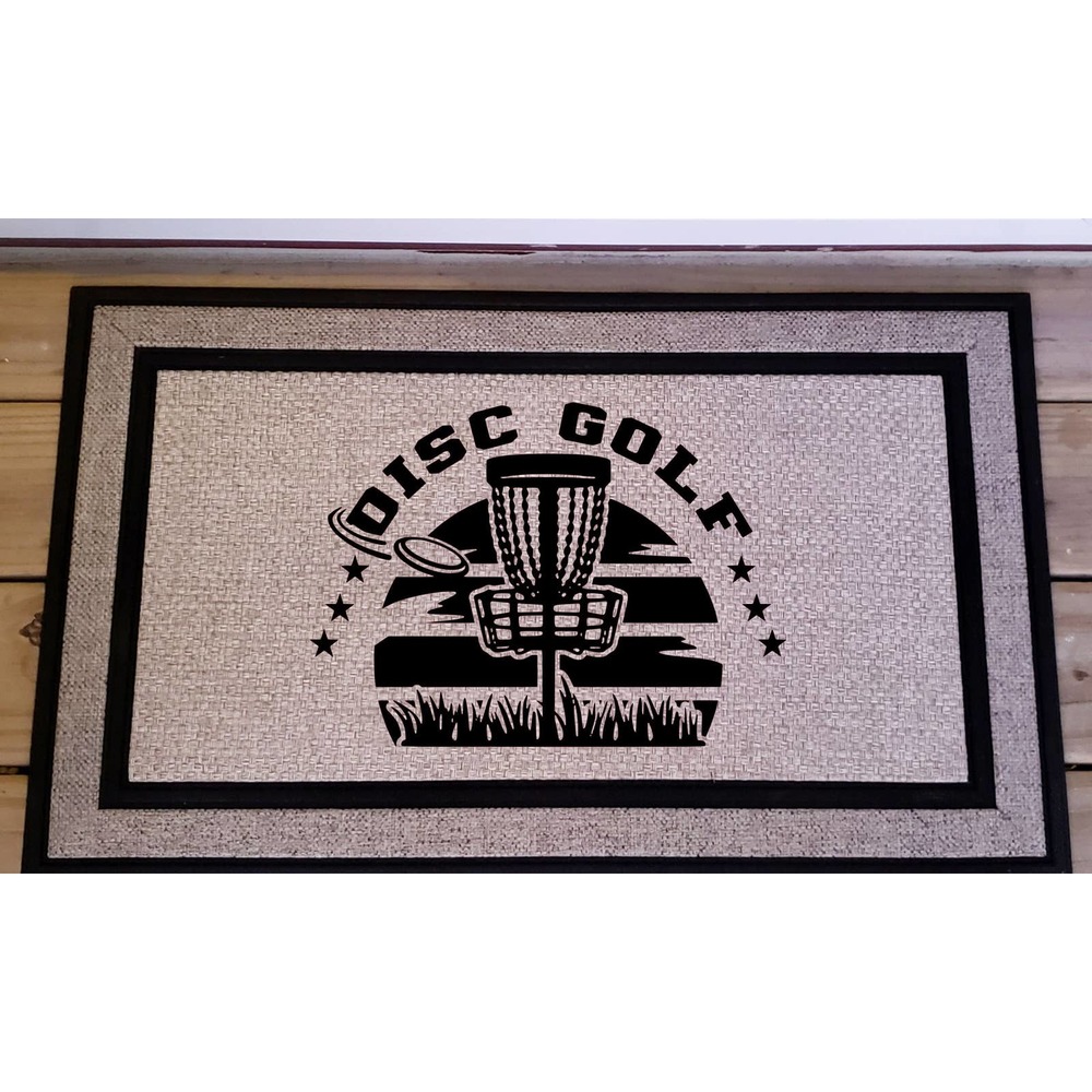 Disc Golf DiscGolf Sunrise Doormat, Disc Golf Mat, DiscGolfer Gift